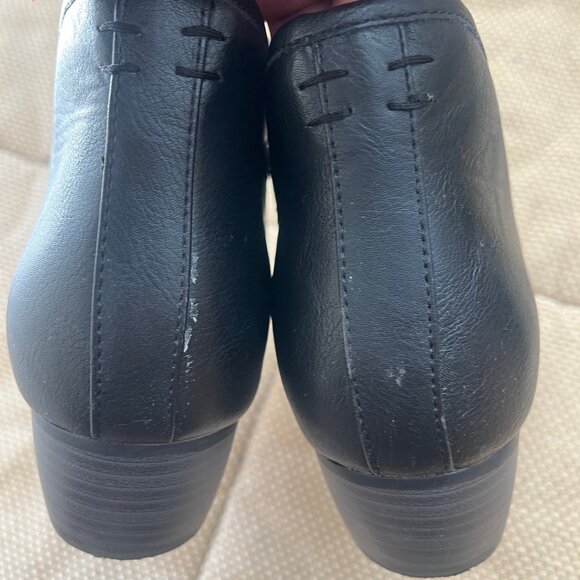 AUTHENTIC‎ " ESPRIT " WOMEN'S HUNTER TAUPE SIDE ZIP FAUX Leather ANKLE BOOTS 10M - Picture 7 of 9